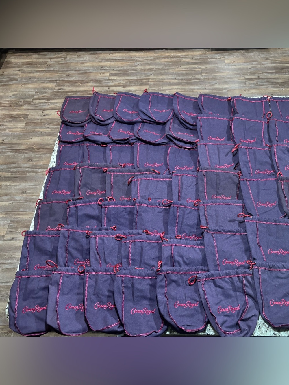 52 Crown Royal Blackberry Edition Sewn Drawstring Bag